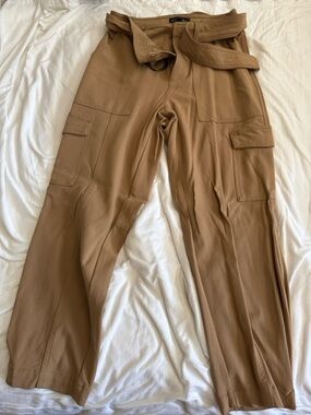 Banana Republic Tan Cargo Pants with Belted Waist